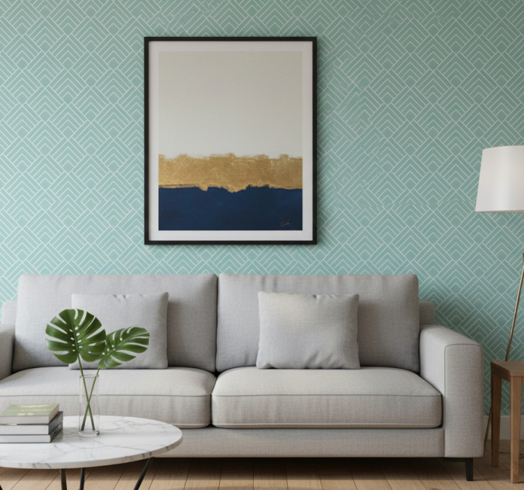 Tapete modern im geometrischen muster stil - TenStickers