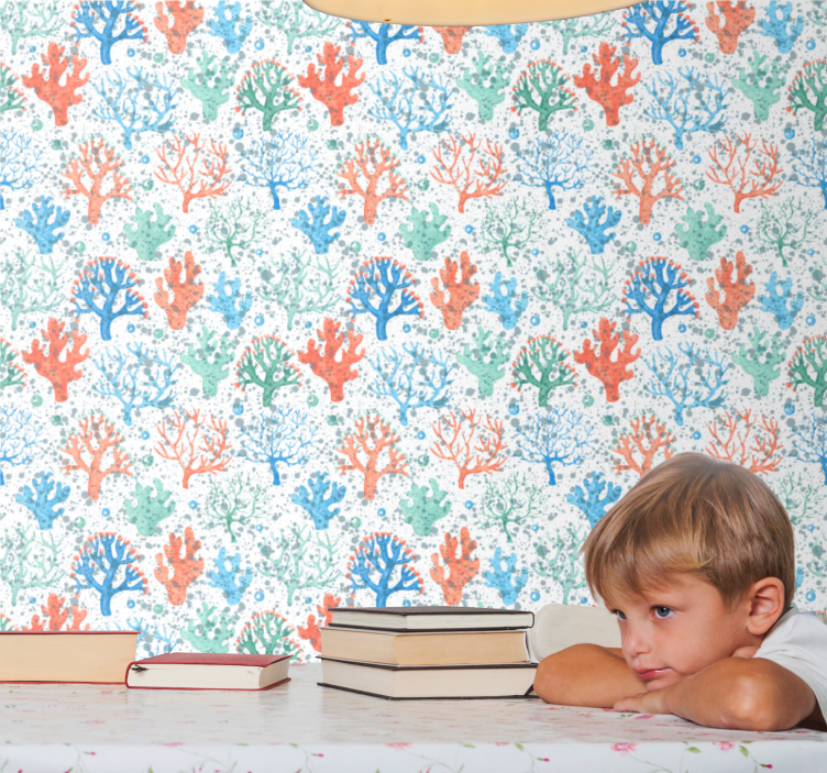 Tapete Natur korallenriffabdruck - TenStickers