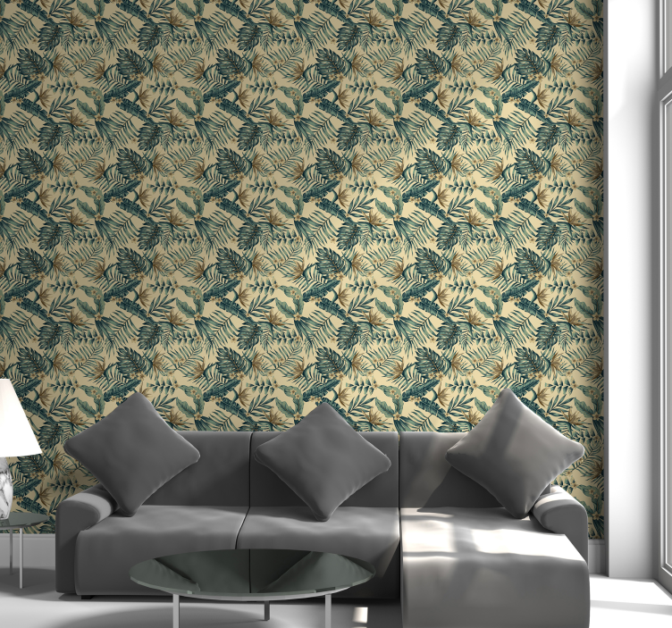 Tapete Natur tropische botanische szene - TenStickers