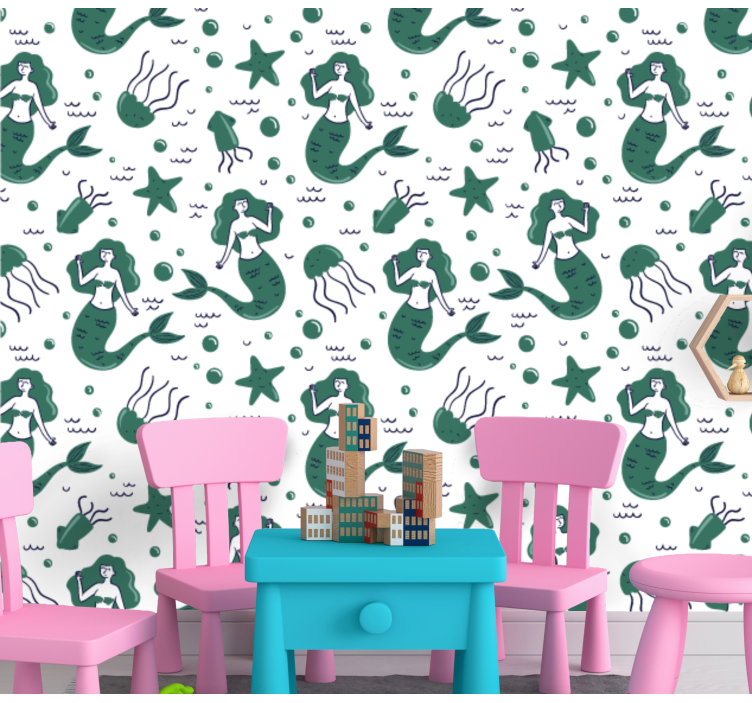 Tapete Natur unterwasser-meerjungfrauen - TenStickers