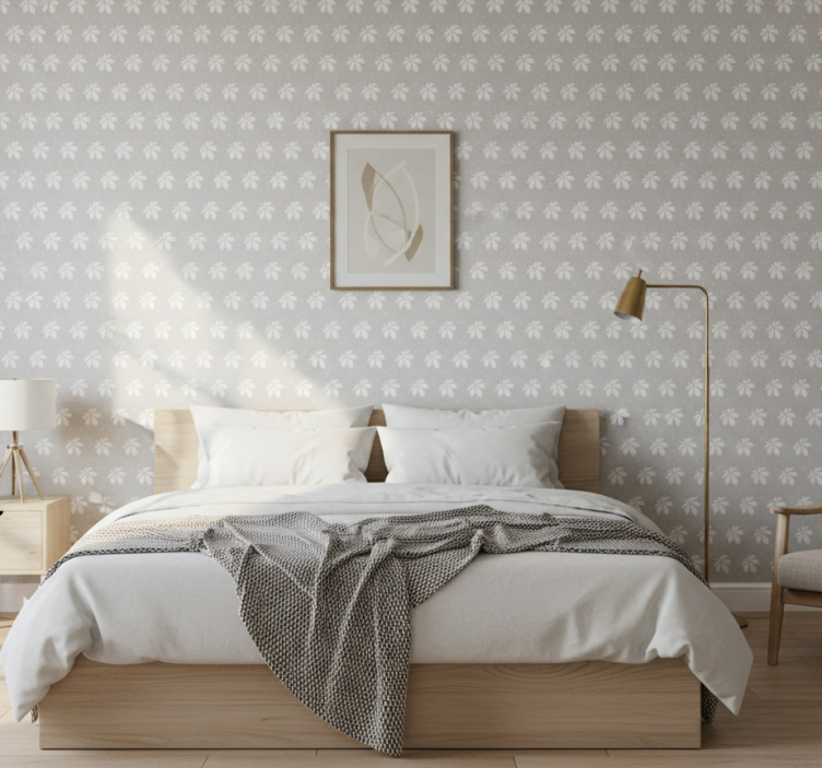 Tapete skandinavisch minimalistisches weißes design - TenStickers