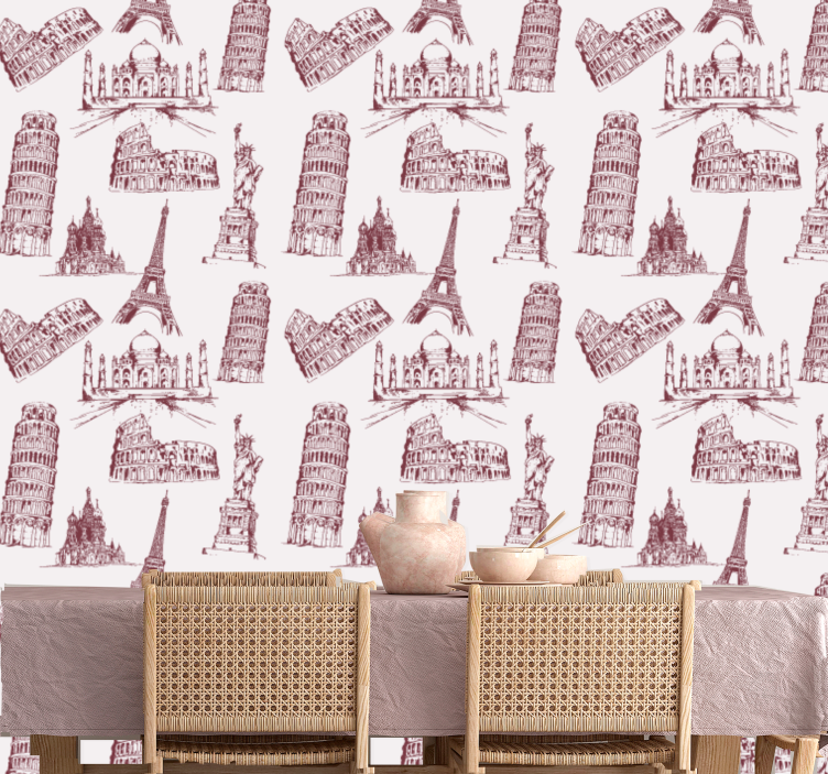 Tapete Stadt und Land ikonische monumente - TenStickers