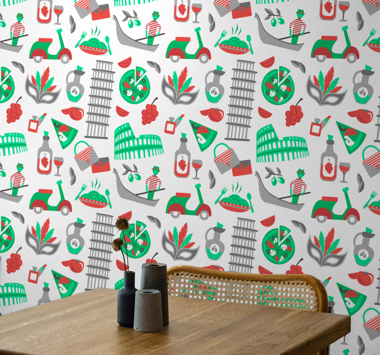 Tapete Stadt und Land italienisches kulinarisches abenteuer - TenStickers