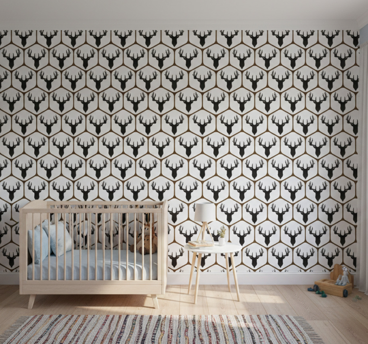 Tapete tiere fliesenhirsch - TenStickers