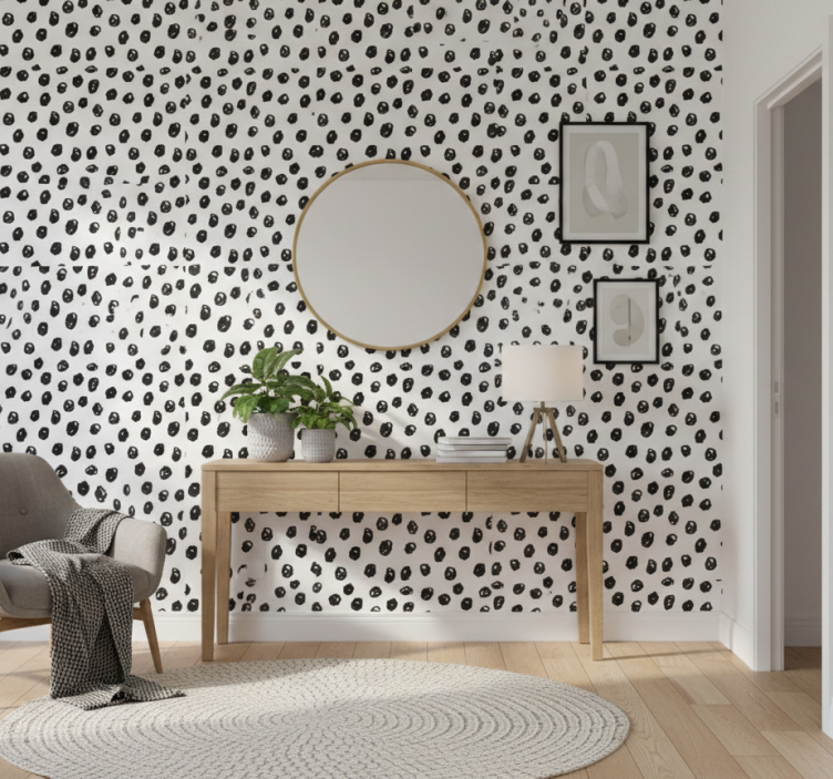 Tapete tiere im gesprenkelten abstract design - TenStickers