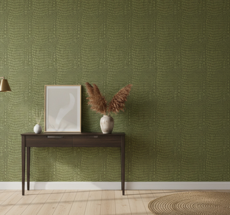 Tapete tiere im krokodil-leder-muster - TenStickers