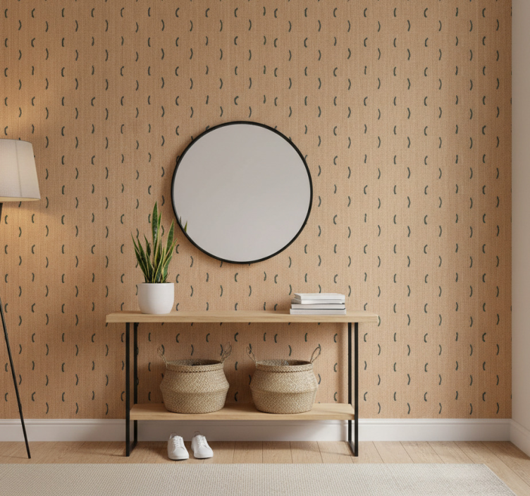 Tapete tiere in beiger jute-optik - TenStickers