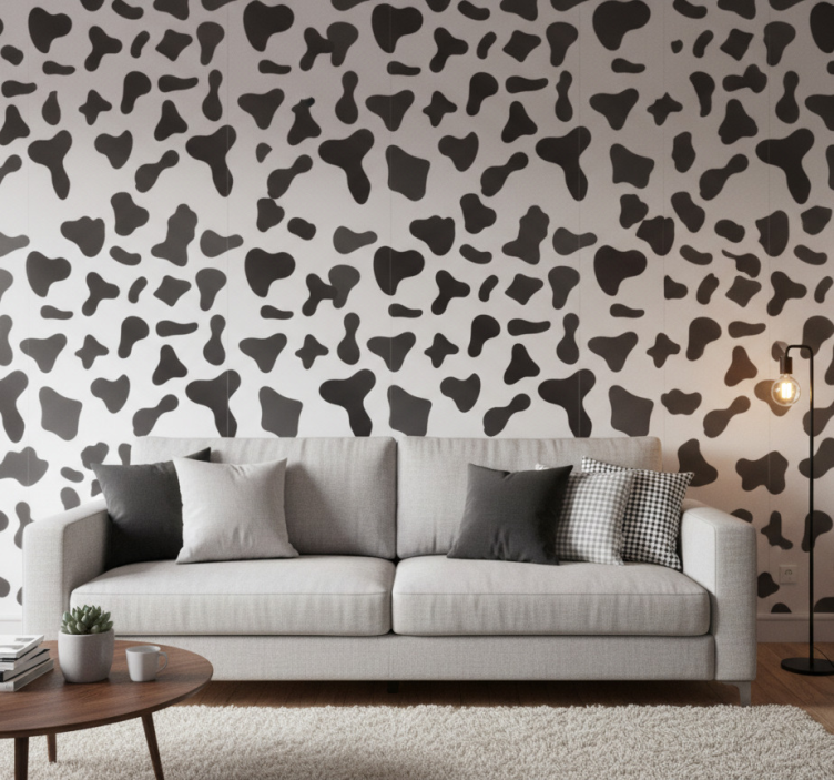 Tapete tiere kuhmuster - TenStickers