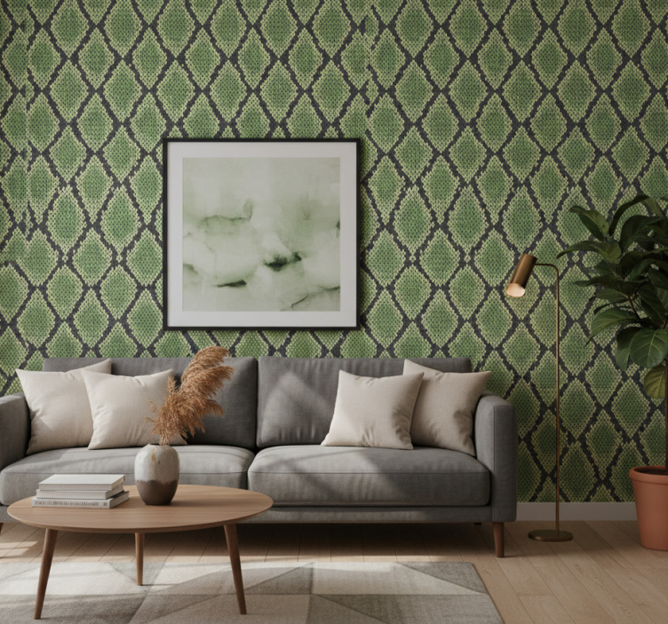 Tapete tiere mit abstraktem schlangenhaut-muster - TenStickers