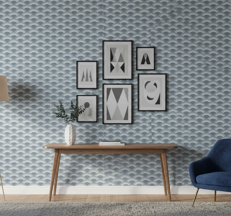 Tapete tiere mit blauem schlangenhautmuster - TenStickers