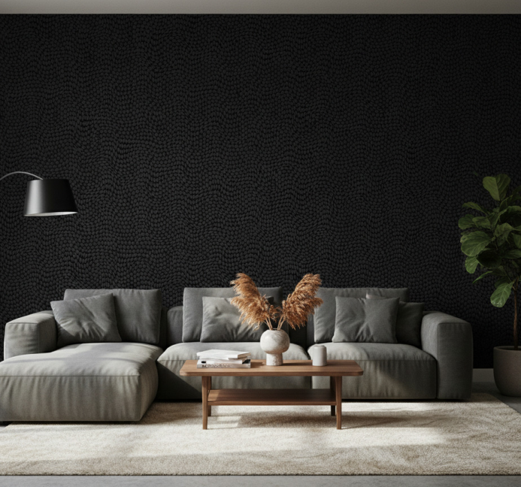 Tapete tiere mit schwarzer fellimitation - TenStickers