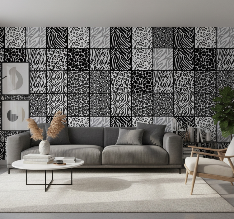 Tapete tiere mit verschiedenen tiermotiven - TenStickers