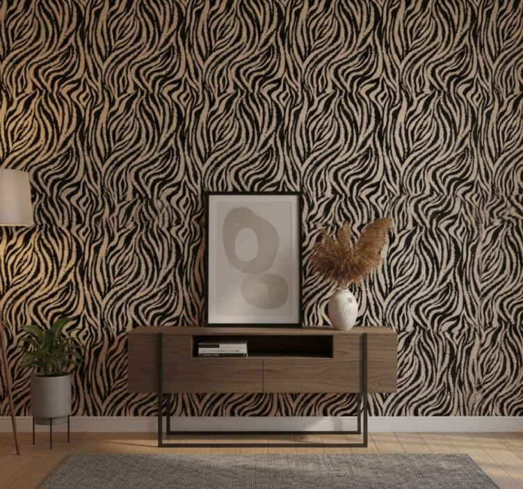 Tapete tiere mit zebramuster - TenStickers