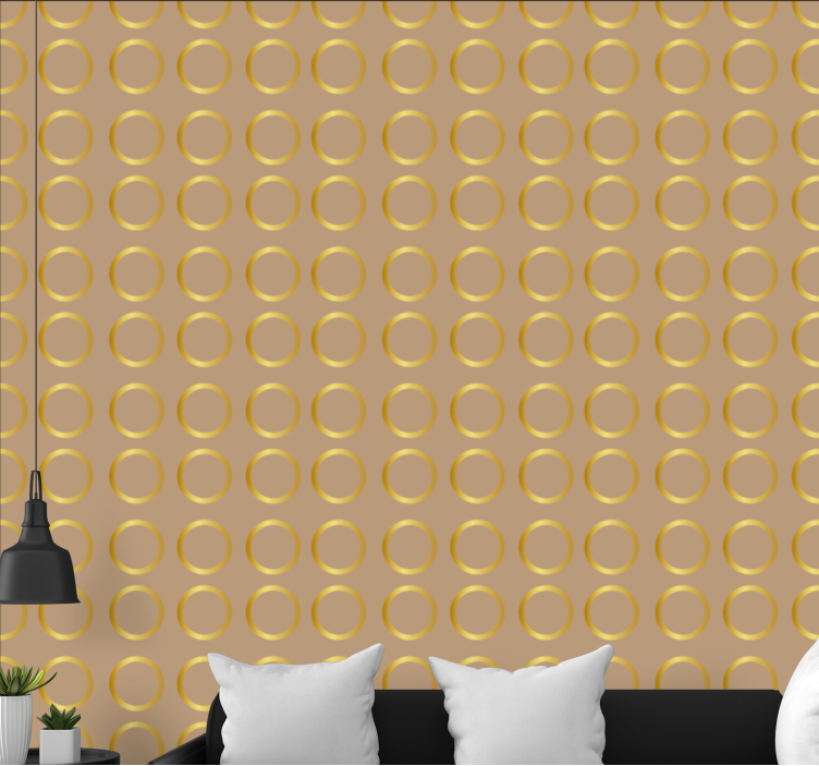 Tapete Tupfen elegantes kreismuster - TenStickers