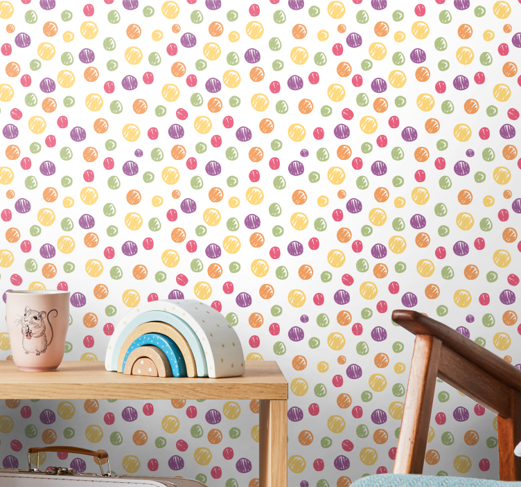 Tapete tupfen polka dot explosion - TenStickers