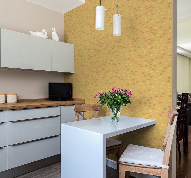 Tapete Tupfen sonniges punktmuster - TenStickers