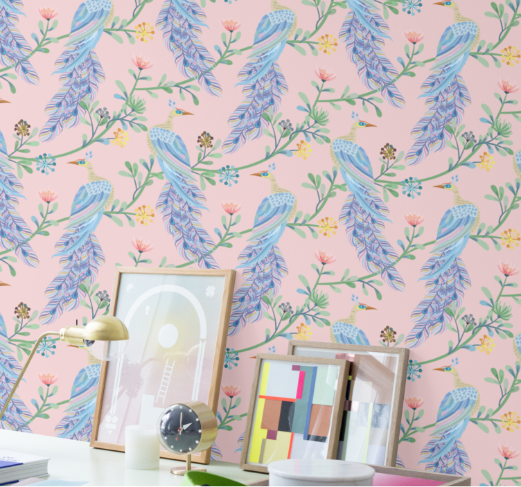 Tapete Vögel elegante gefiederte kreaturen - TenStickers