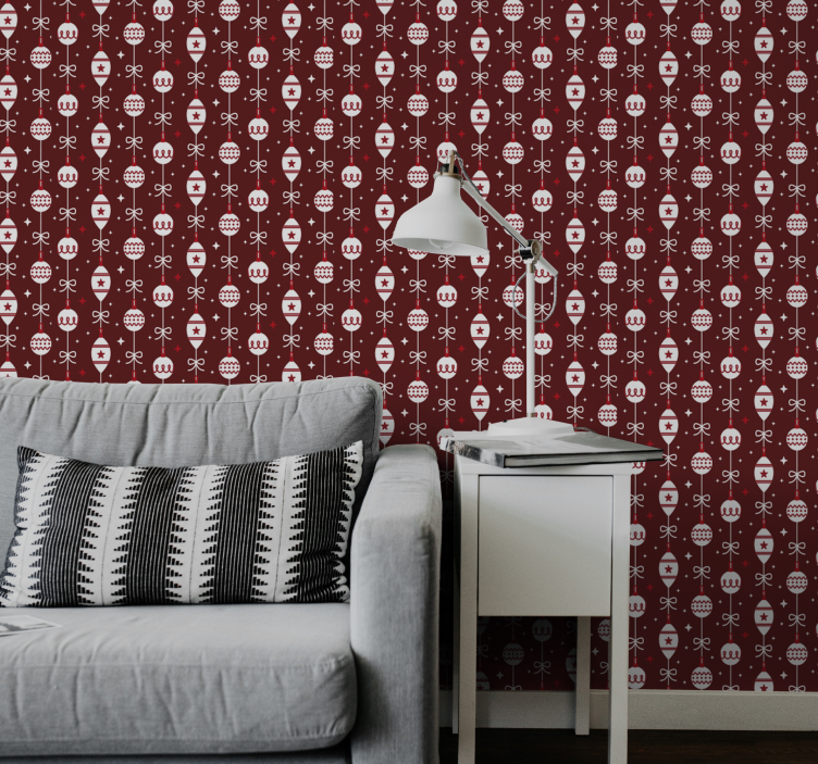 Tapete Weihnachten festliches totenkopfmotiv - TenStickers