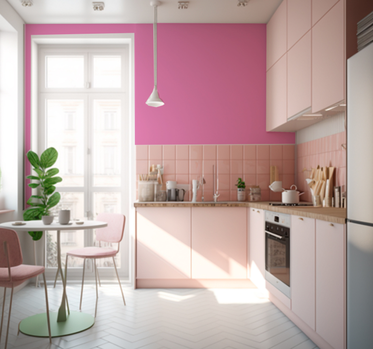 Tapete in leichtem rosa Design  - TenStickers