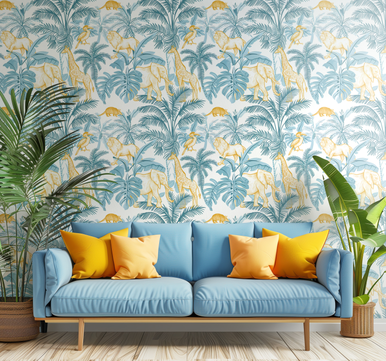 Tiere Tapete afrikanisches Muster - TenStickers