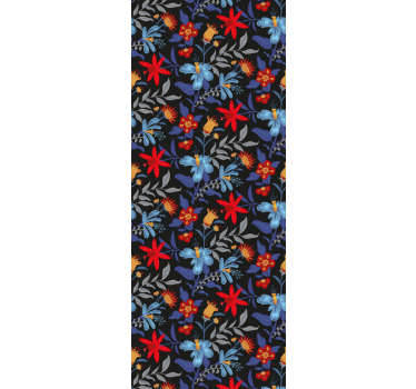 Blumentapete lebendige blumenvielfalt - TenStickers