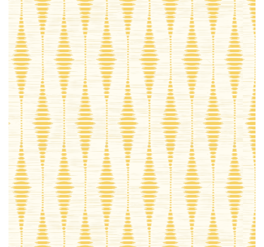 Geometrische Tapete gelbes rabaul-ikat - TenStickers