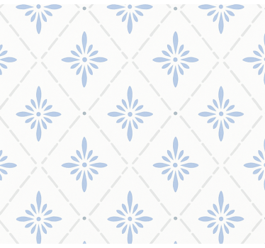 Tapete Küche blaue rautenfliesen - TenStickers