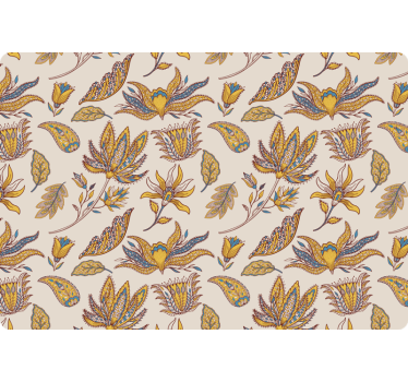Blumentapete im paisley-blumen-design - TenStickers