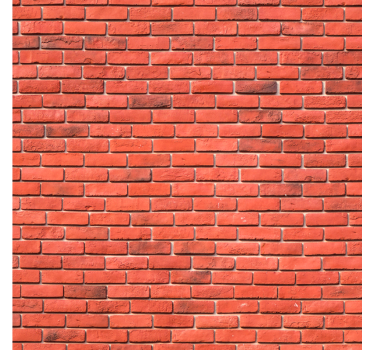 Tapete ziegel rotes realistisches muster - TenStickers