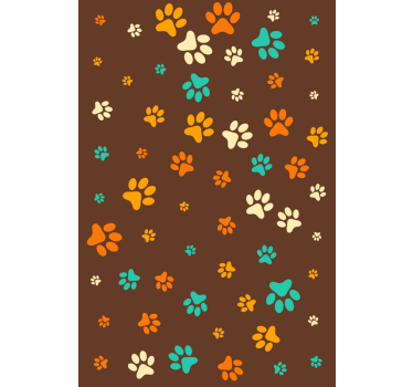 Tapete tiere pfoten von hunden - TenStickers