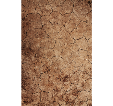Tapete textur mit trockenem rissigem erosionseffekt - TenStickers