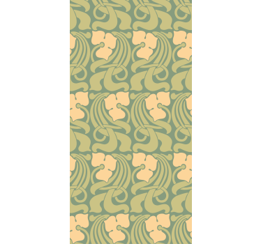 Tapete flur im jugendstil muster - TenStickers