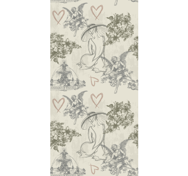 Tapete klassisch im vintage französischen romantikdesign - TenStickers
