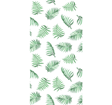 Tapete baum mit grünen palmenblättern - TenStickers