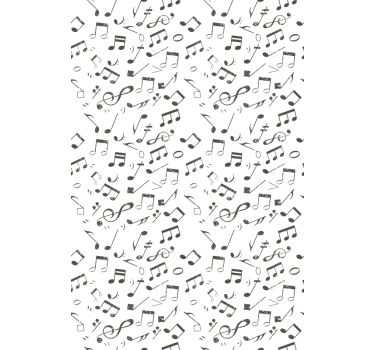 Tapete kinderzimmer mit musikalischer notation - TenStickers