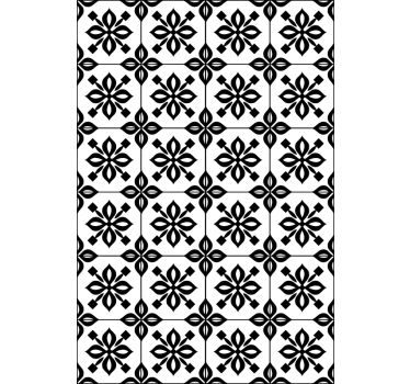 Wohnzimmer tapete schwarz weiß mosaik - TenStickers