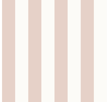 Wohnzimmer tapete in rosa und weiß gestreift - TenStickers