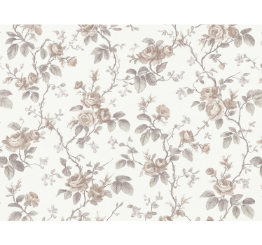 Tapete hochzeit im vintage französischen floral - TenStickers