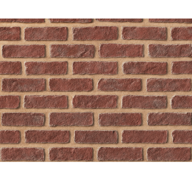 Tapete ziegel wetterrot backstein - TenStickers