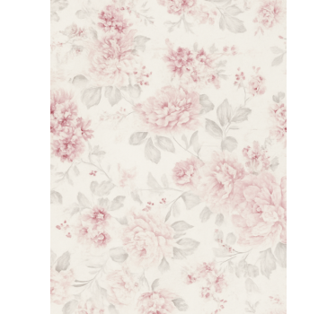 Tapete hochzeit im vintage pink blumen design - TenStickers