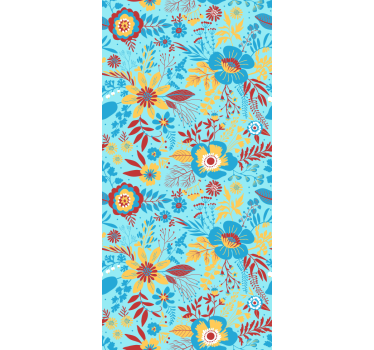 Blumentapete mit frühlingsblumen - TenStickers