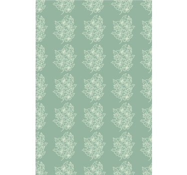 Blumentapete grüne minimalistische schöne blume - TenStickers