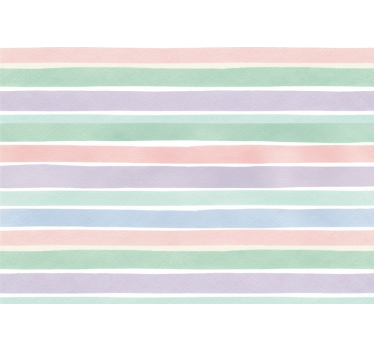 Tapete kinderzimmer sanfte farbstripes - TenStickers