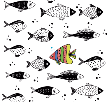 Fisch Tapete Gegenstrom - TenStickers
