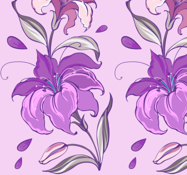 Blumentapete elegantes blumendesign - TenStickers