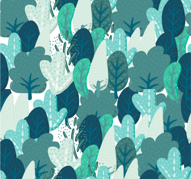 Cartoon Wald Fototapete Natur - TenStickers