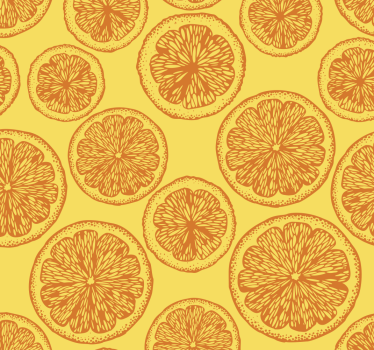 Orangen Muster Tapete Küche - TenStickers