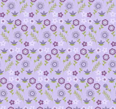 Einfache lila Blüten Fototapete Natur - TenStickers