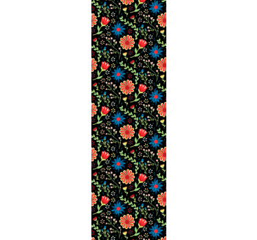 Blumentapete floral gemusterter akzent - TenStickers