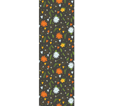 Blumentapete florales jubelmotiv - TenStickers